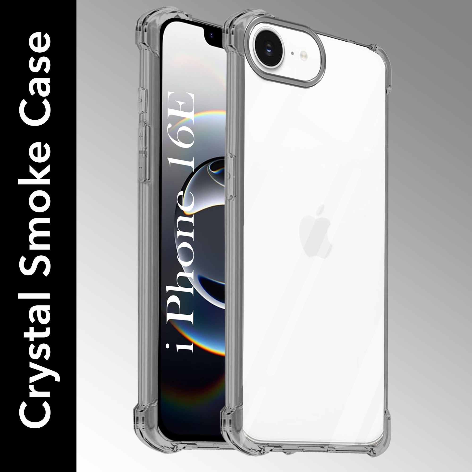 For Apple iPhone 16e Back Cover (Shockproof Crystal Clear Case |  Drop & Camera Protection | Hard Polycarbonate)