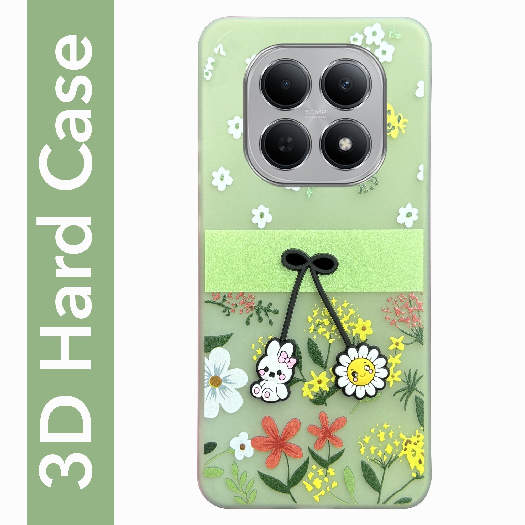 For Poco M8 5G Back Cover Case (3D Cute Cartoons | Hard Back Side Soft | Matte Premium Finish | HD Printing)
