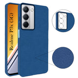 For Realme P3x Back Cover Case (Glass Like Camera Protection | Leather Feel | Minimalist Professional Grip)