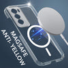 For Oppo Reno 12 5G | Oppo Reno 12 5G Back Cover Case Lifetime Anti-Yellow MagSafe Compatible Clear (Sleek Hard Crystal | Shockproof and Camera Protection)