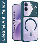 For Vivo V70 FE 5G Back Cover Case Lifetime Anti-Yellow Clear (Camera Protection | Side Grip | Wireless MagSafe Compatible)