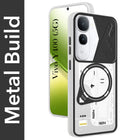 For Vivo Y400 Metallic Back Cover Case (Metallic Camera Protection & Buttons | Translucent Milky Shade | Hard Polycarbonate)