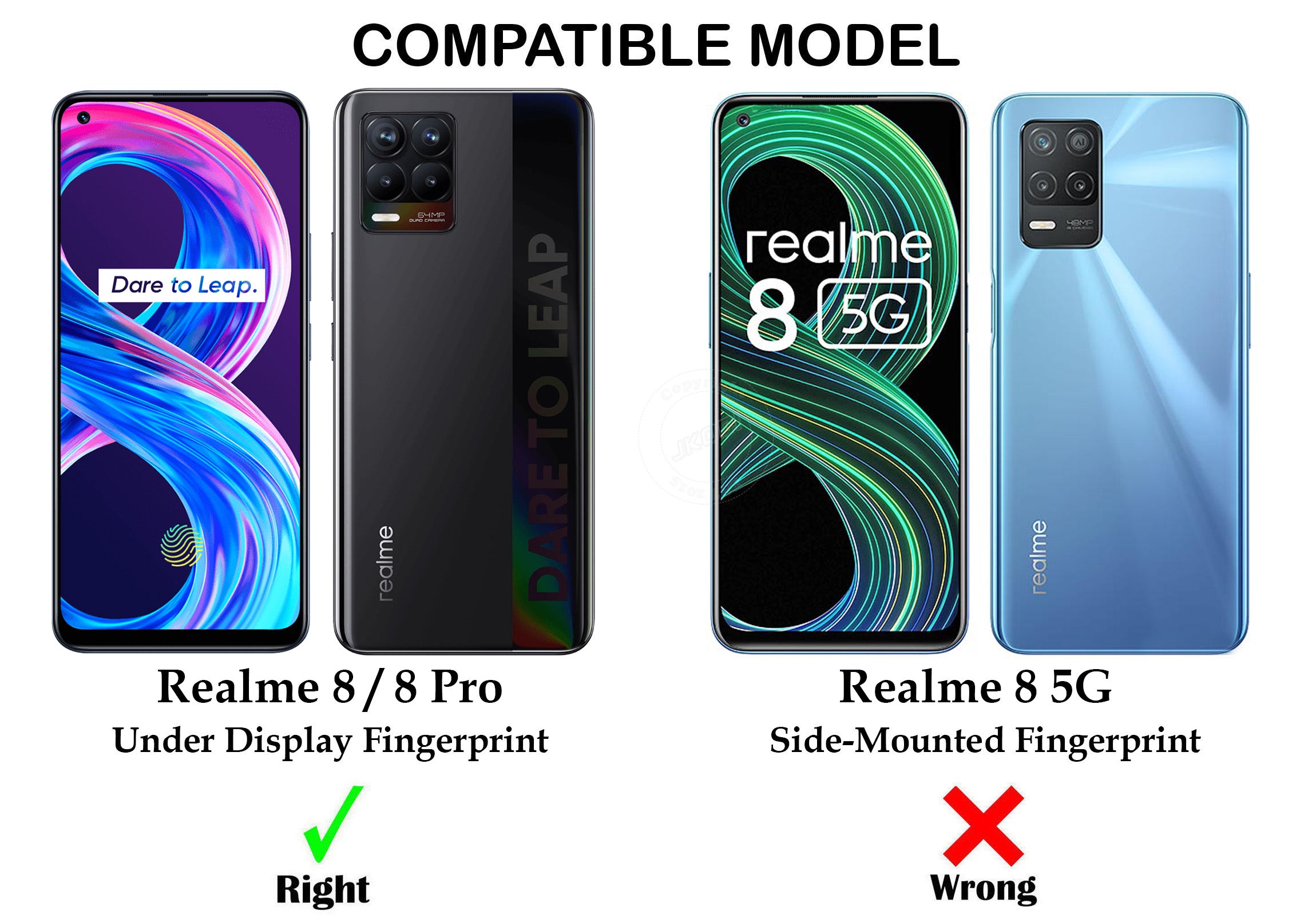 For Realme 8 | 8 PRO Back Cover Case (Inside Fiber Cloth | Smooth Matte Finish | Elegant Professional Look)