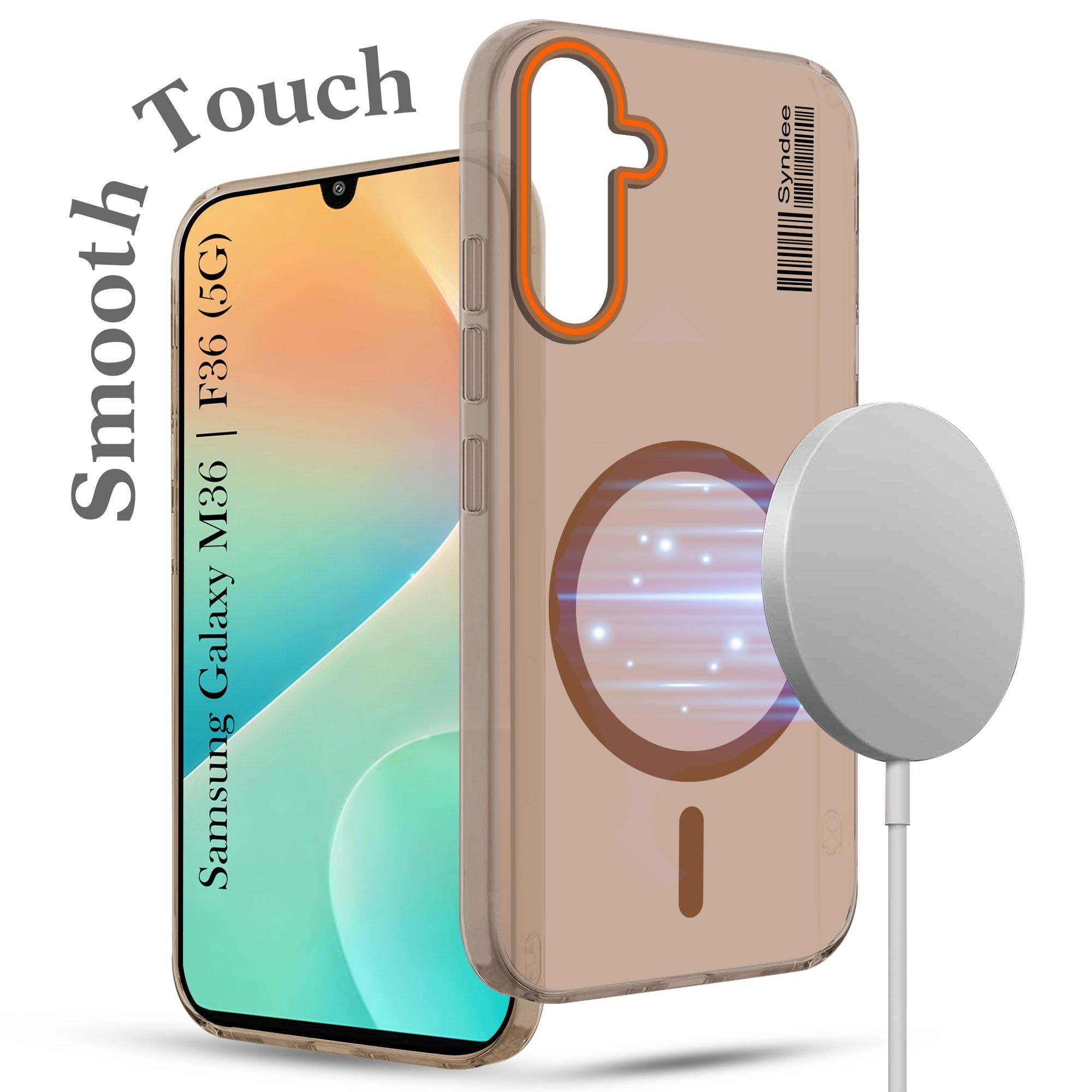 For Samsung Galaxy M36 | Samsung Galaxy F36 Back Cover Case (Soft Touch | Camera Bump Protection | MagSafe Compatible | Matte Finish)