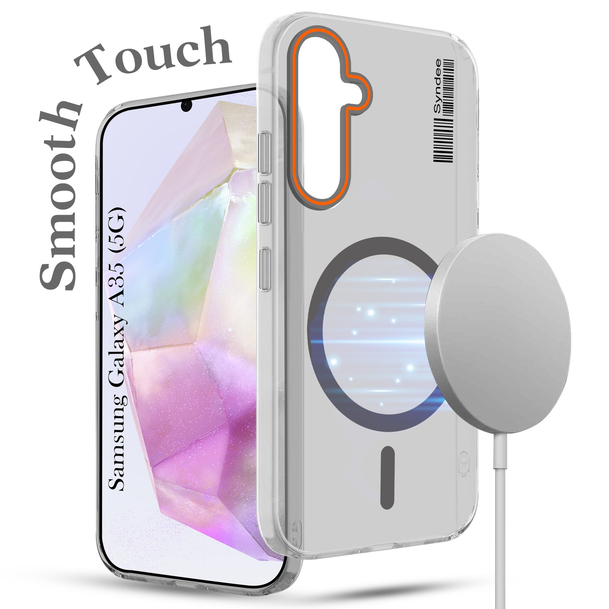 For Samsung Galaxy A35 5G Back Cover Case (Soft Touch | Camera Bump Protection | MagSafe Compatible | Matte Finish)