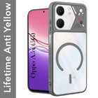 For Oppo A5X Back Cover Case Lifetime Anti-Yellow Clear (Camera Protection | Side Grip | Wireless MagSafe Compatible)