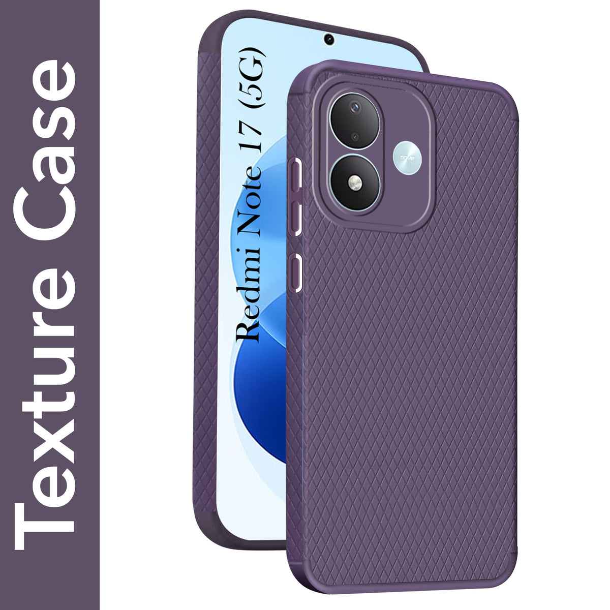 For Redmi Note 17 5G Back Cover Case Liquid Silicone (Camera Protection | Side Grip Texture | Soft and Flexible)