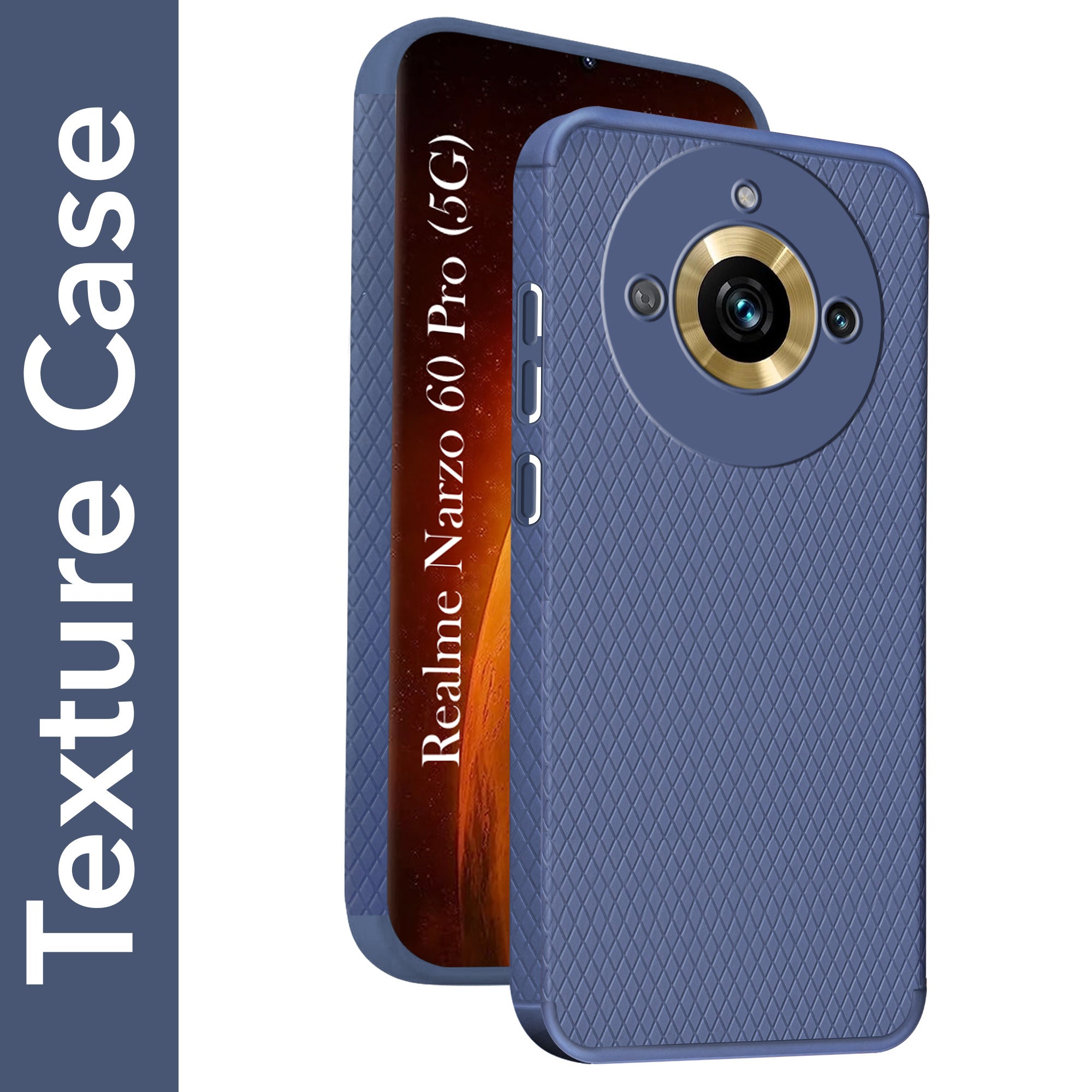 For Realme Narzo 60 Pro Back Cover Case (Liquid Silicone | Side Grip | Camera Protection)