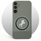 For Samsung Galaxy M16 5G | Samsung Galaxy F16 5G Back Cover Case PU Leather Finish (Professional Minimalist Texture | MagSafe Compatile | Camera Protection | Sleek Sober Formal)