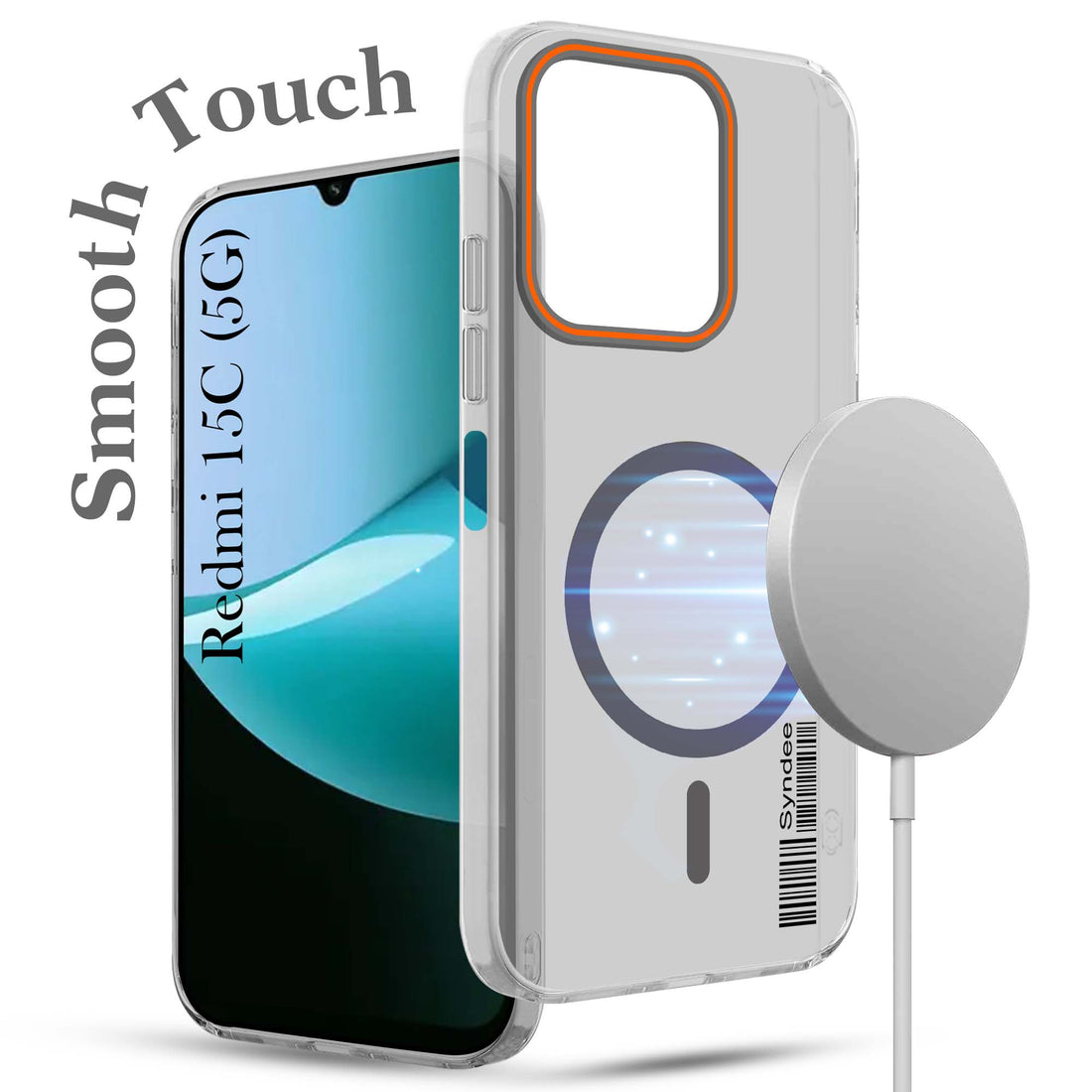 For Redmi 15C Back Cover Case (Soft Touch | Camera Bump Protection | MagSafe Compatible | Matte Finish)