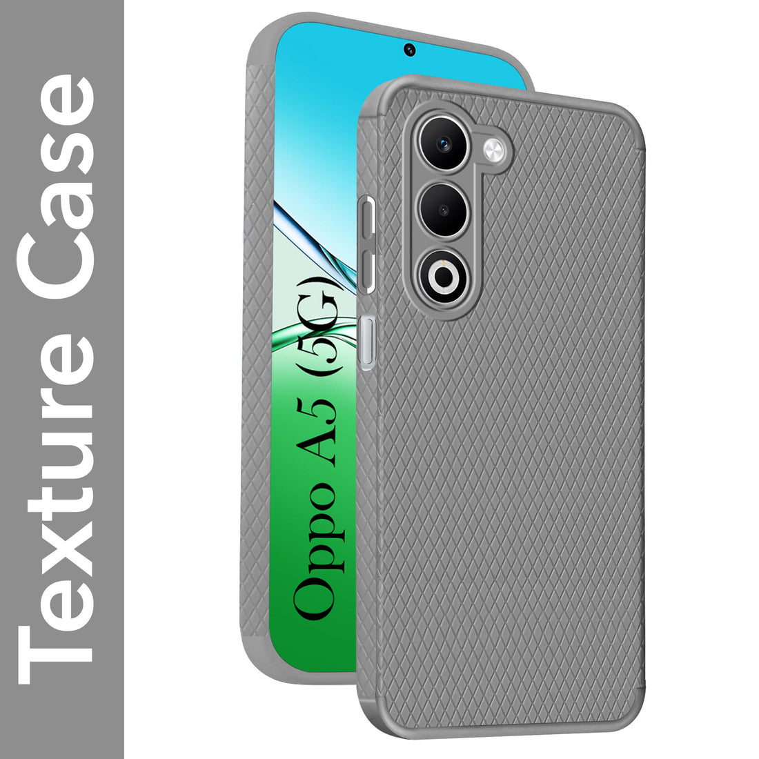 For Oppo A5 5G Back Cover Case (Liquid Silicone | Side Grip | Camera Protection)