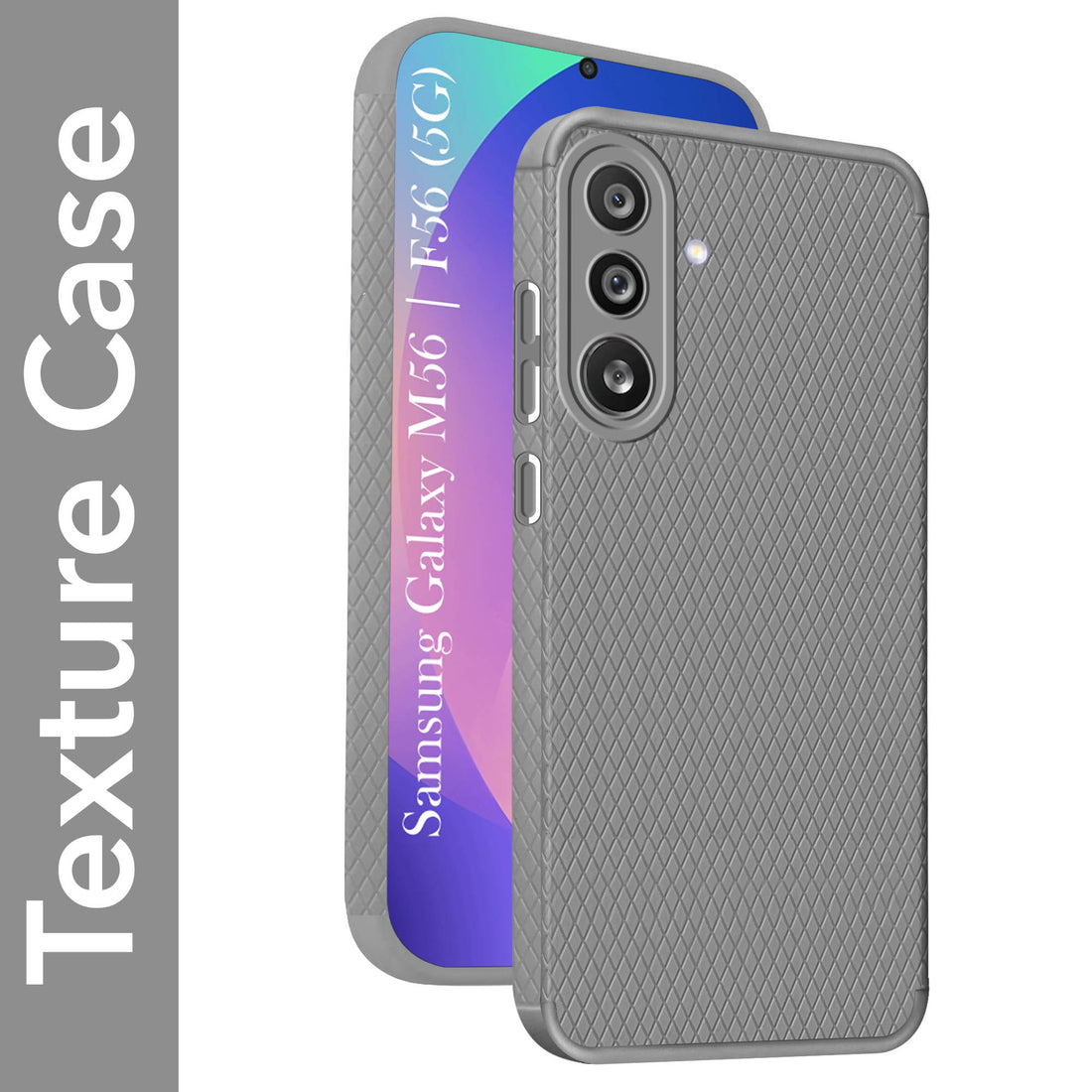 For Samsung Galaxy M56 | Samsung Galaxy F56 Back Cover Case (Liquid Silicone | Side Grip | Camera Protection)