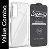 For Realme C83 5G Combo with Back Cover and 9H Tempered Glass (Lifetime Anti-Yellow | Sleek Hard Crystal | Oleophobic Coating Screen Glass)