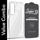 For Realme C83 5G Combo with Back Cover and 9H Tempered Glass (Lifetime Anti-Yellow | Sleek Hard Crystal | Oleophobic Coating Screen Glass)