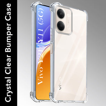 For Vivo Y11 | Vivo Y21 5G Back Cover Shockproof Crystal-Clear (Drop & Camera Protection | Hard Polycarbonate)