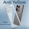 For Oppo Find X9 Pro Back Cover Case Lifetime Anti-Yellow Clear (Sleek Hard Crystal | Shockproof and Camera Protection)