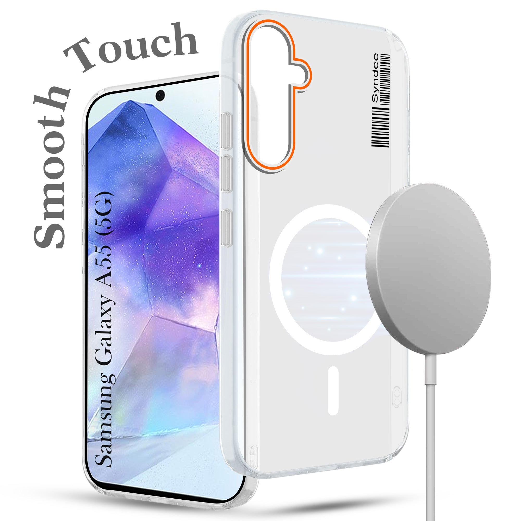 For Samsung Galaxy A55 5G Back Cover Case (Soft Touch | Camera Bump Protection | MagSafe Compatible | Matte Finish)