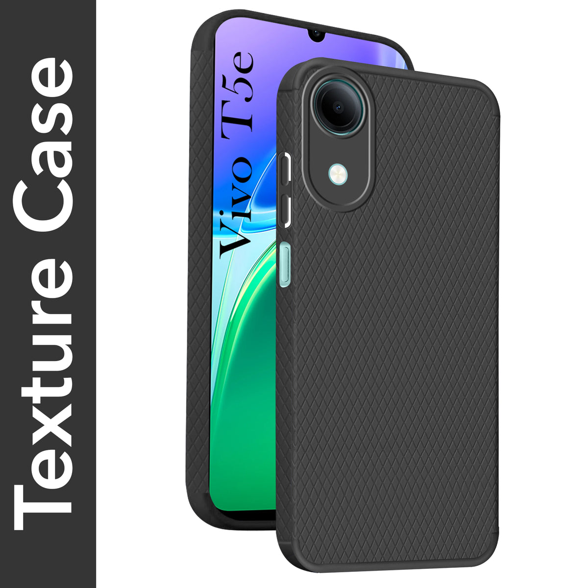 For Vivo T5e 4G Back Cover Case Liquid Silicone (Camera Protection | Side Grip Texture | Soft and Flexible)