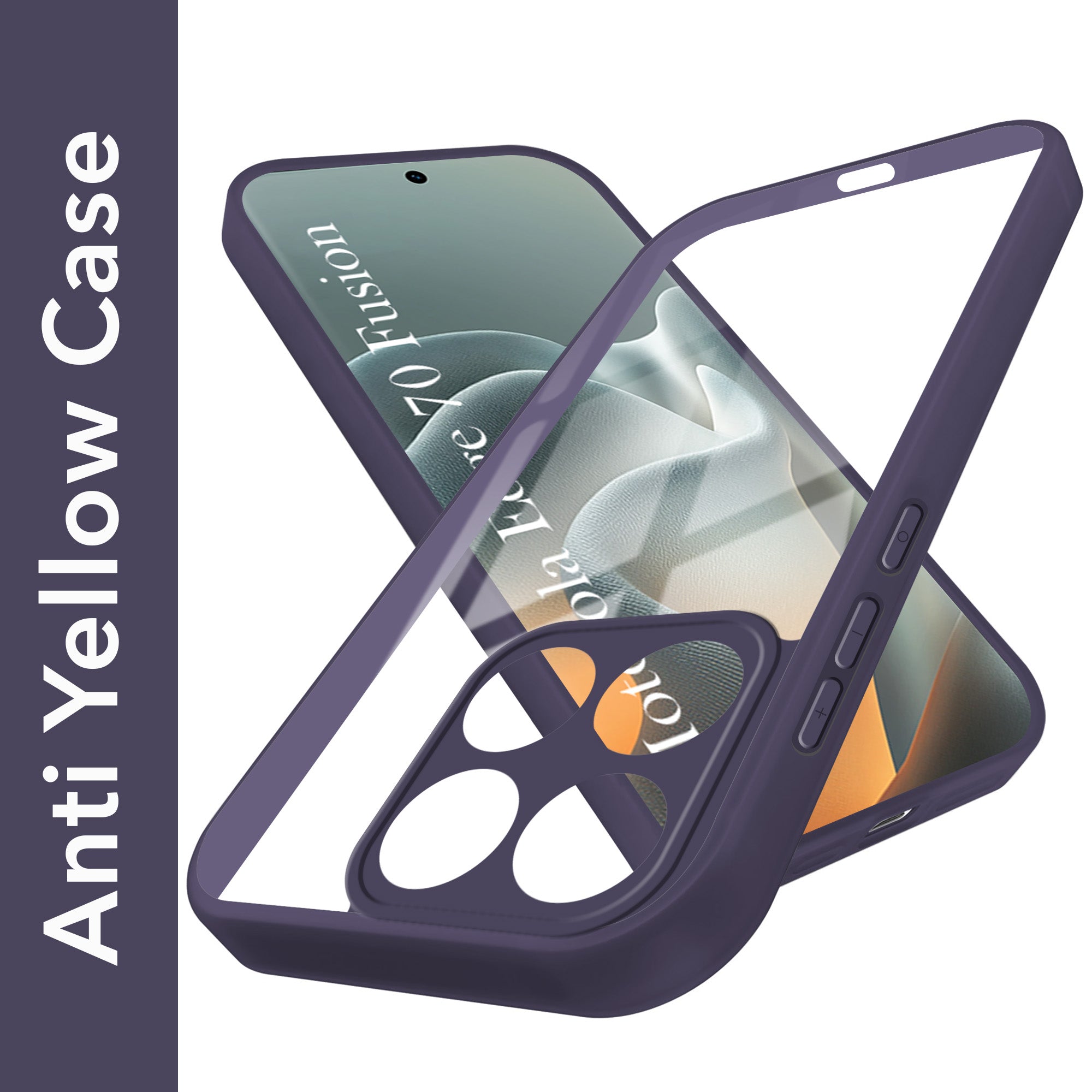 For Motorola Moto Edge 70 Fusion Back Cover Case Ultra-Hybrid (Lifetime Anti Yellow | Anti Scratch | Crystal Clear Shockproof)