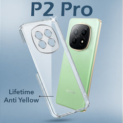 For Realme P2 Pro Back Cover Case (Hard Anti Yellow Clear Case | Sleek Hard Crystal Clear | Drop & Camera Protection | Shockproof Polycarbonate)