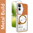 For Vivo Y400 Metallic Back Cover Case (Metallic Camera Protection & Buttons | Translucent Milky Shade | Hard Polycarbonate)