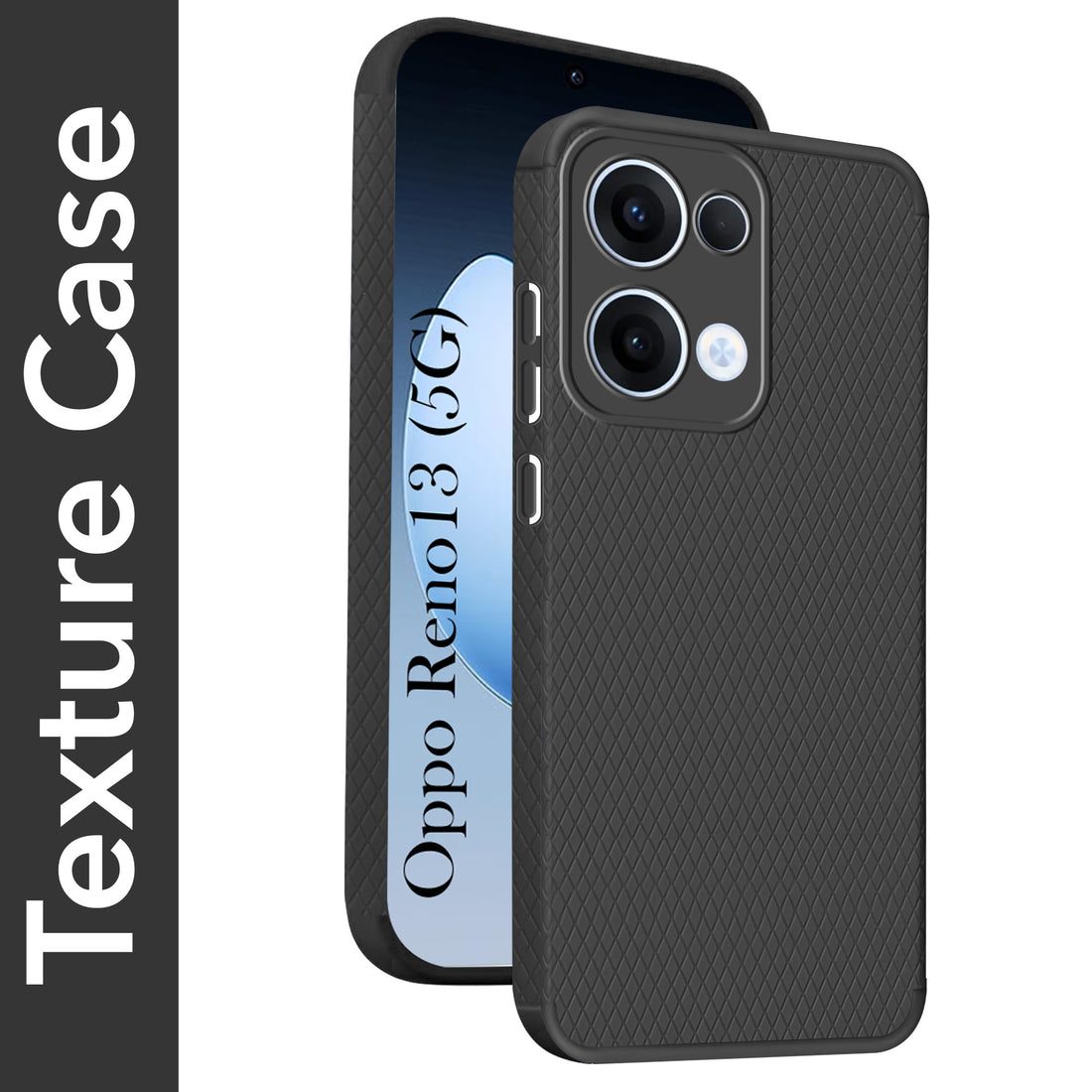 For Oppo Reno13 | Oppo Reno 13 Back Cover Case (Camera Protection | Side Grip Texture | Soft and Flexible)
