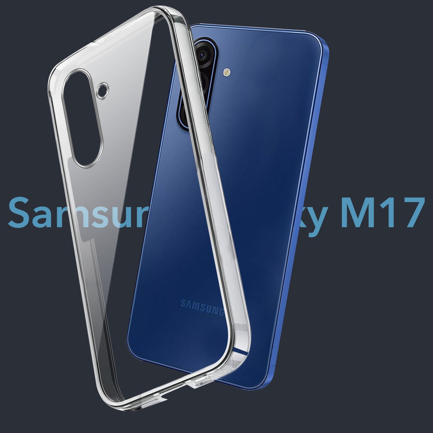 For Samsung Galaxy A17 5G | Samsung Galaxy F17 | Samsung Galaxy M17 Back Cover Case (Sleek Hard Crystal | Shockproof and Camera Protection)