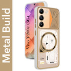 For Vivo Y200e Metallic Back Cover Case (Metallic Camera Protection & Buttons | Translucent Milky Shade | Hard Polycarbonate)