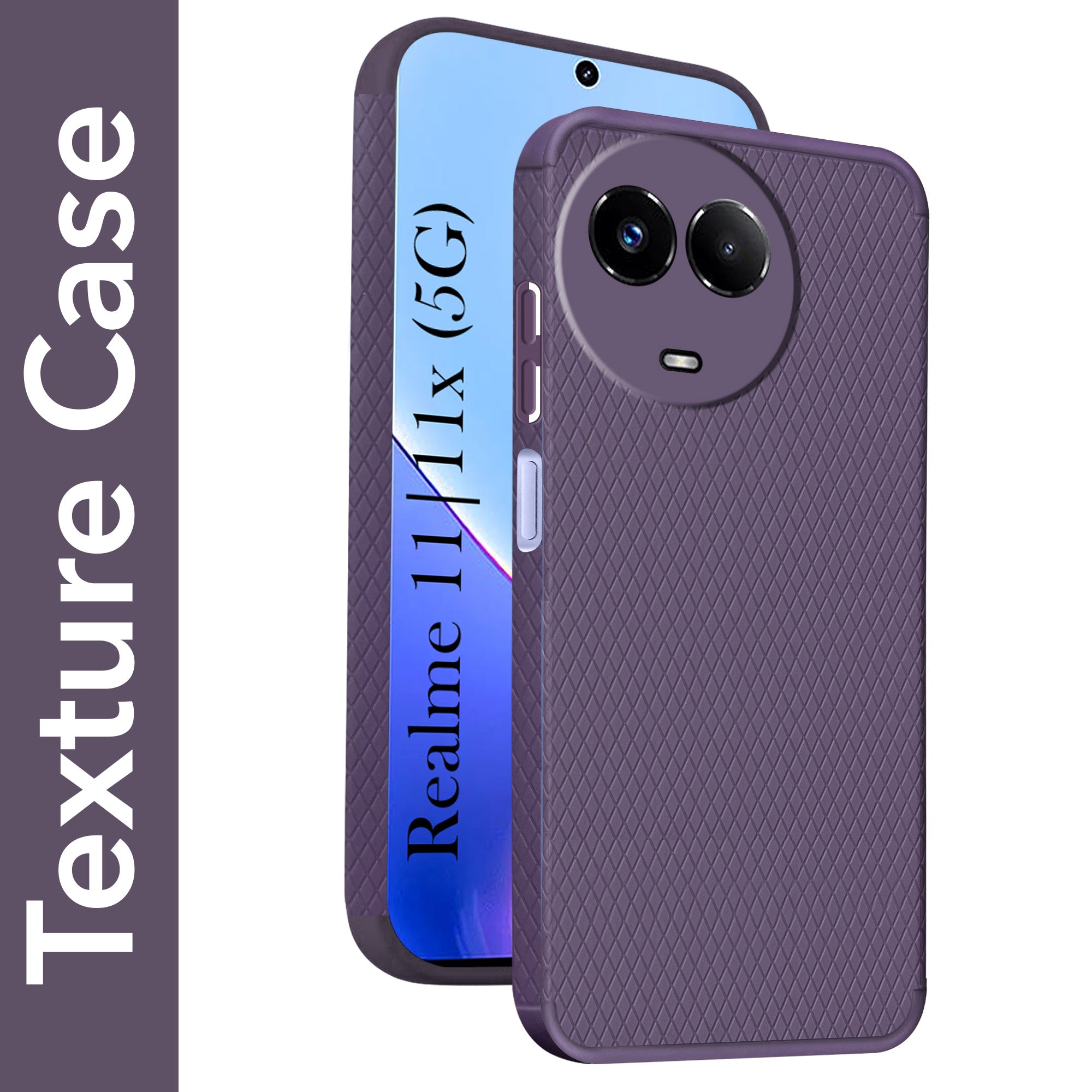 For Realme 11 5G | Realme 11x 5G  Back Cover Case (Liquid Silicone | Side Grip | Camera Protection)