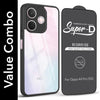For Oppo A5 Pro Combo with Back Cover and 9H Tempered Glass (Lifetime Anti-Yellow | Crystal Clear Shockproof | Oleophobic Coating Screen Glass)