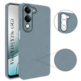 For Vivo Y19 | Vivo Y19e | Vivo T4 Lite Back Cover Case (Glass Like Camera Protection | Leather Feel | Minimalist Professional Grip)