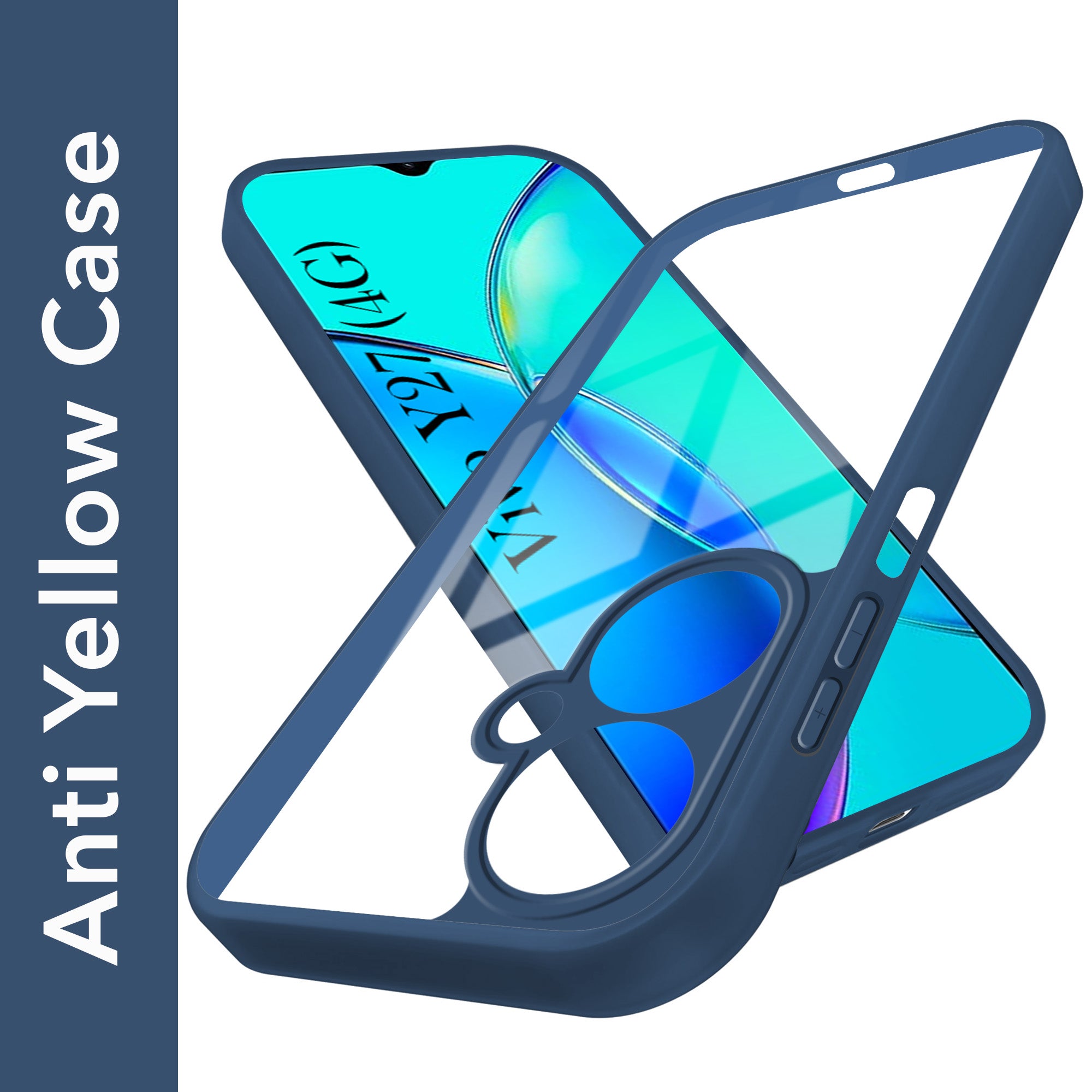 For Vivo Y27 Back Cover Case Ultra-Hybrid (Lifetime Anti Yellow | Anti Scratch | Crystal Clear Shockproof)