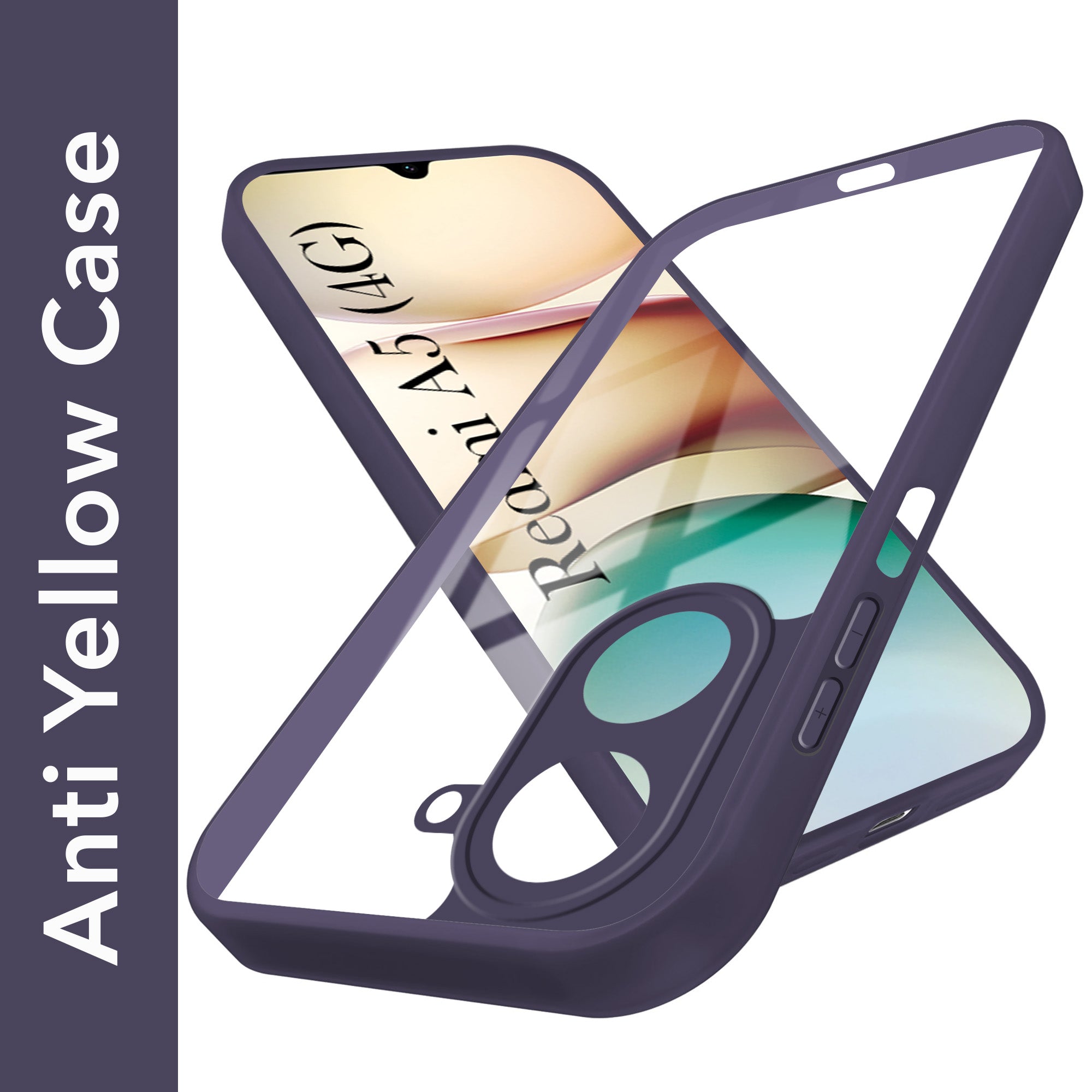 For Redmi A5 4G Back Cover Case Ultra-Hybrid (Lifetime Anti Yellow | Anti Scratch | Crystal Clear Shockproof)