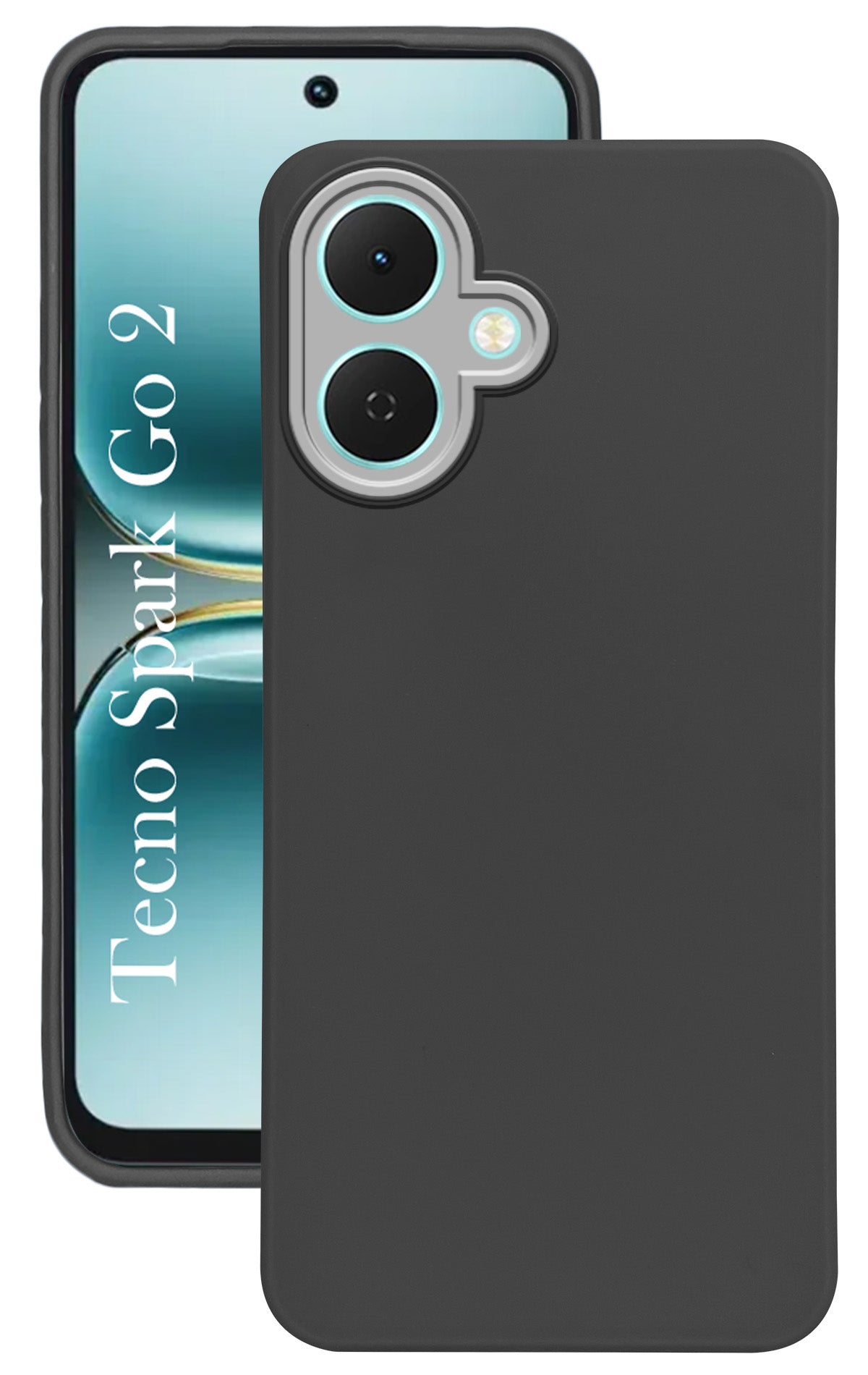 For Tecno Spark Go 2 Back Cover Case ( Dual Color Matte Finish | Full Camera Protection | Sleek and Professional)