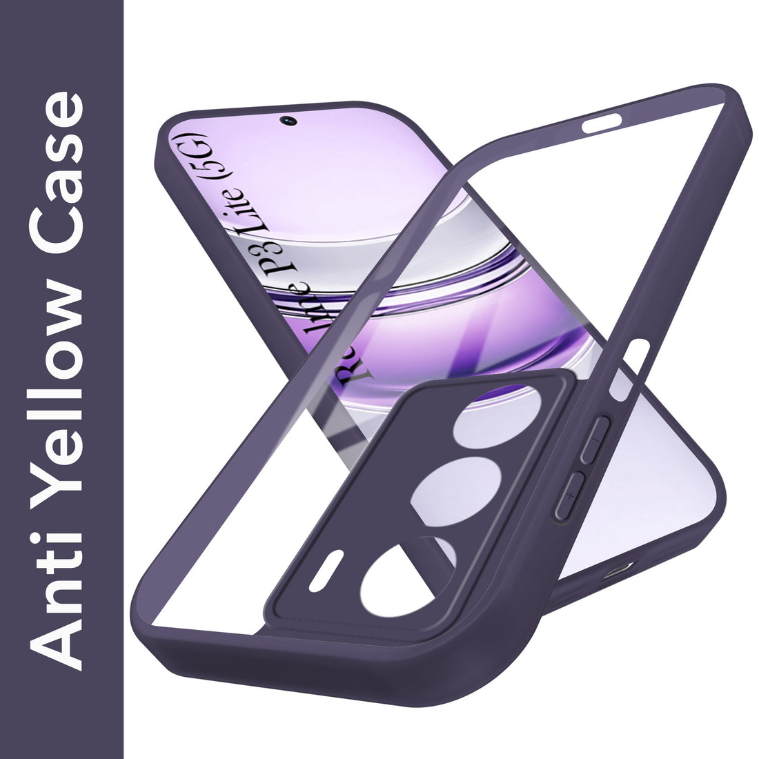 For Realme P3 lite Back Cover Case Ultra-Hybrid (Lifetime Anti Yellow | Anti Scratch | Crystal Clear Shockproof)