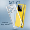 For Realme GT 7T Back Cover Case (Hard Anti Yellow Clear Case | Sleek Hard Crystal Clear | Drop & Camera Protection | Shockproof Polycarbonate)