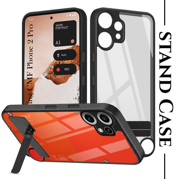 For Nothing CMF Phone 2 Pro Back Cover Case (Built-in Stand | Lifetime Anti Yellow | Kickstand Shockproof | Camera Protection | MagSafe Compatible)