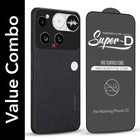 For Nothing Phone 3 Combo (Textured Grip Design | Micro-Fiber Cloth Inside | Oleophobic Coating Screen Glass)
