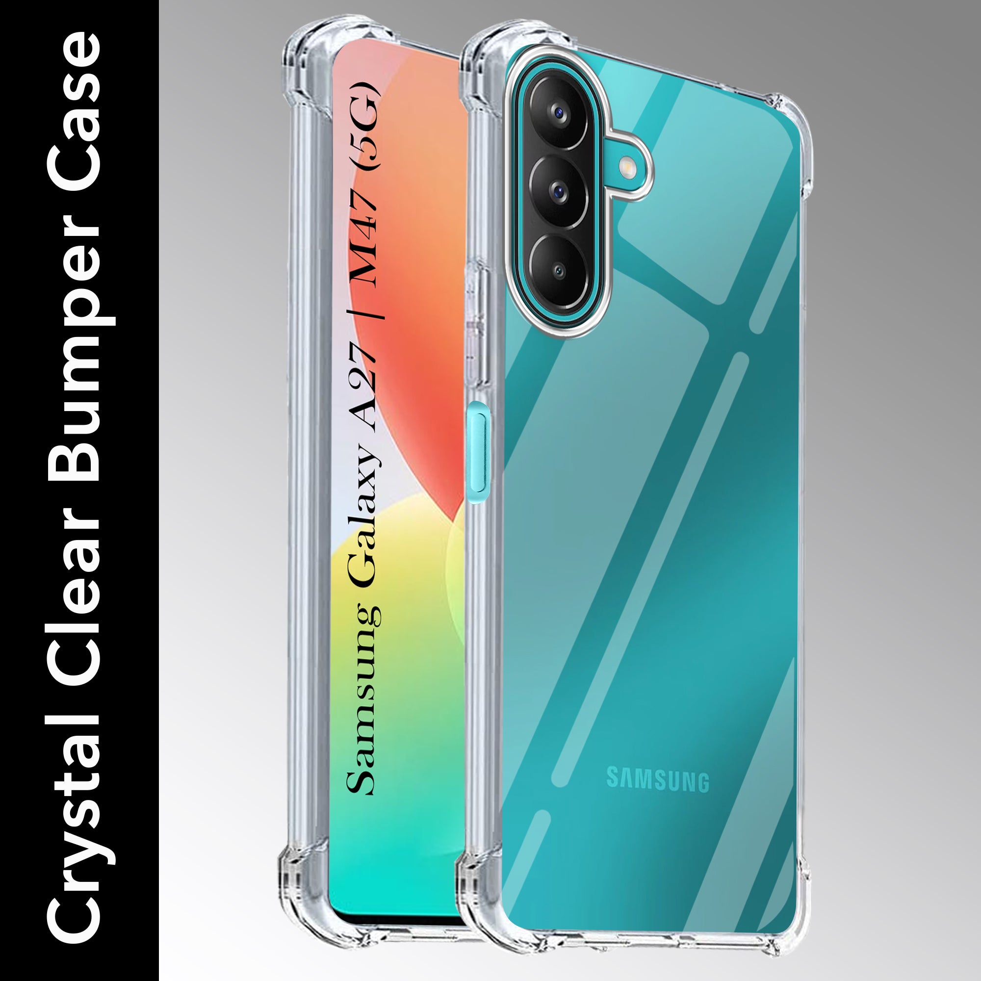 For Samsung Galaxy A27 5G |M47 5G Back Cover Shockproof Crystal-Clear (Drop & Camera Protection | Hard Polycarbonate)