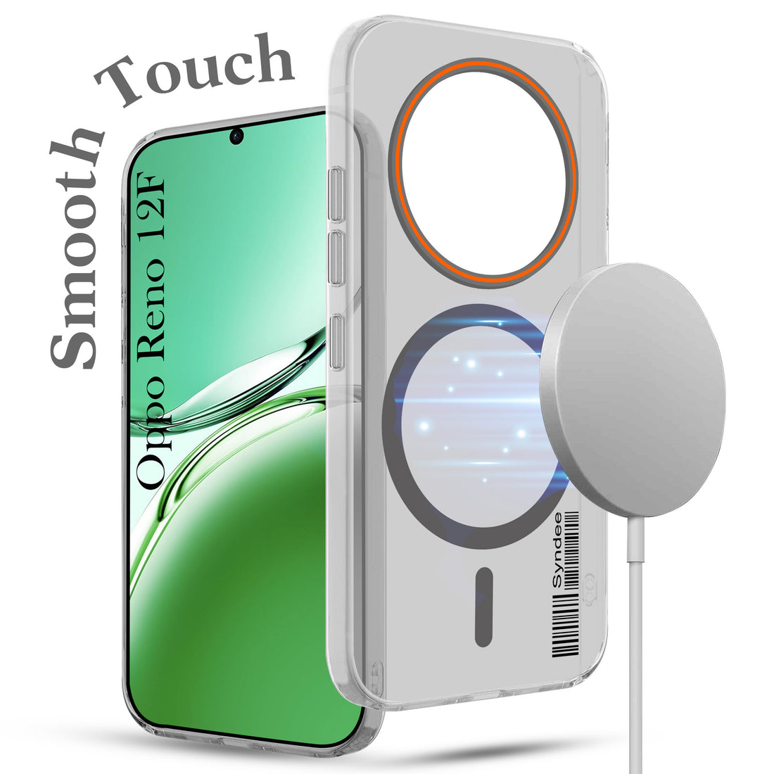 For Oppo Reno 12F Back Cover Case (Soft Touch | Camera Bump Protection | MagSafe Compatible | Matte Finish)