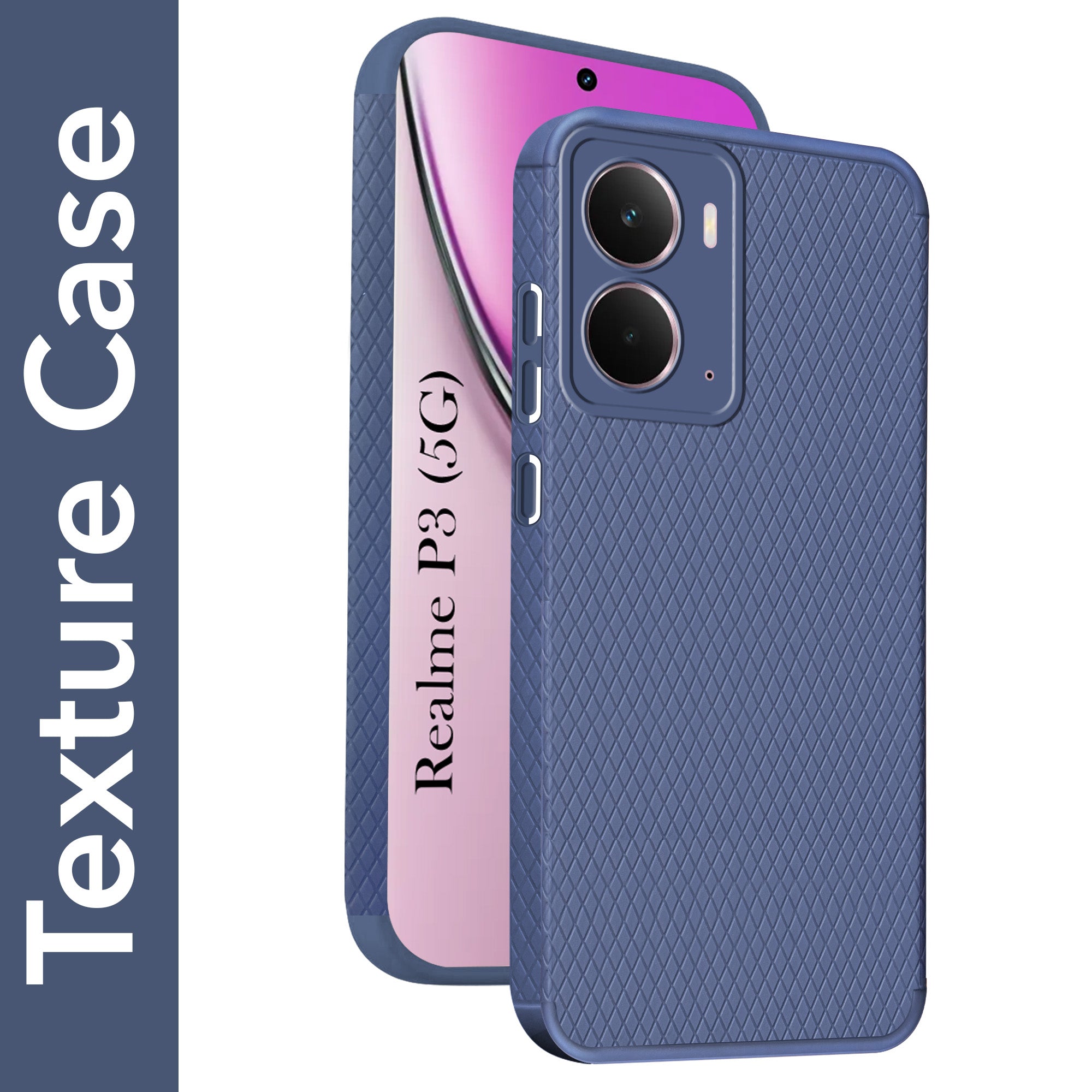 For Realme P3 Back Cover Case (Liquid Silicone | Side Grip | Camera Protection)