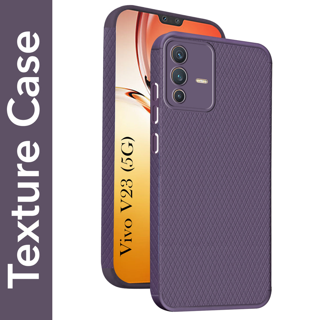 For Vivo V23 5G Back Cover Case (Liquid Silicone | Side Grip | Camera Protection)