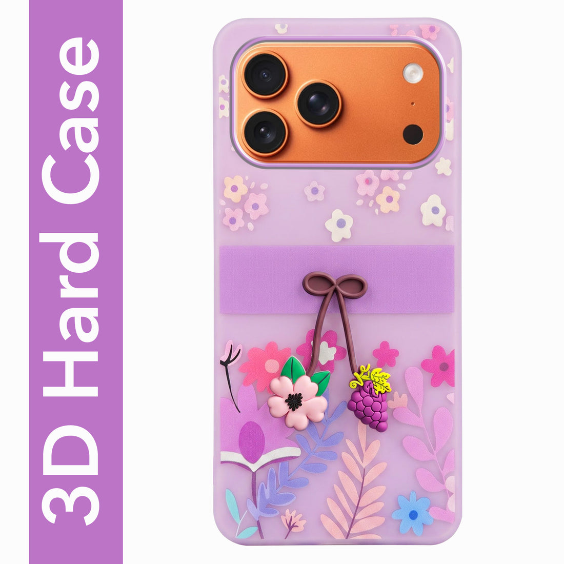 For Apple iPhone 17 Pro Max Back Cover Case (3D Cute Cartoons | Hard Back Side Soft | Matte Premium Finish | HD Printing)