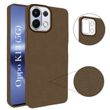 For Oppo K13 Back Cover Case (Glass Like Camera Protection | Leather Feel | Minimalist Professional Grip)