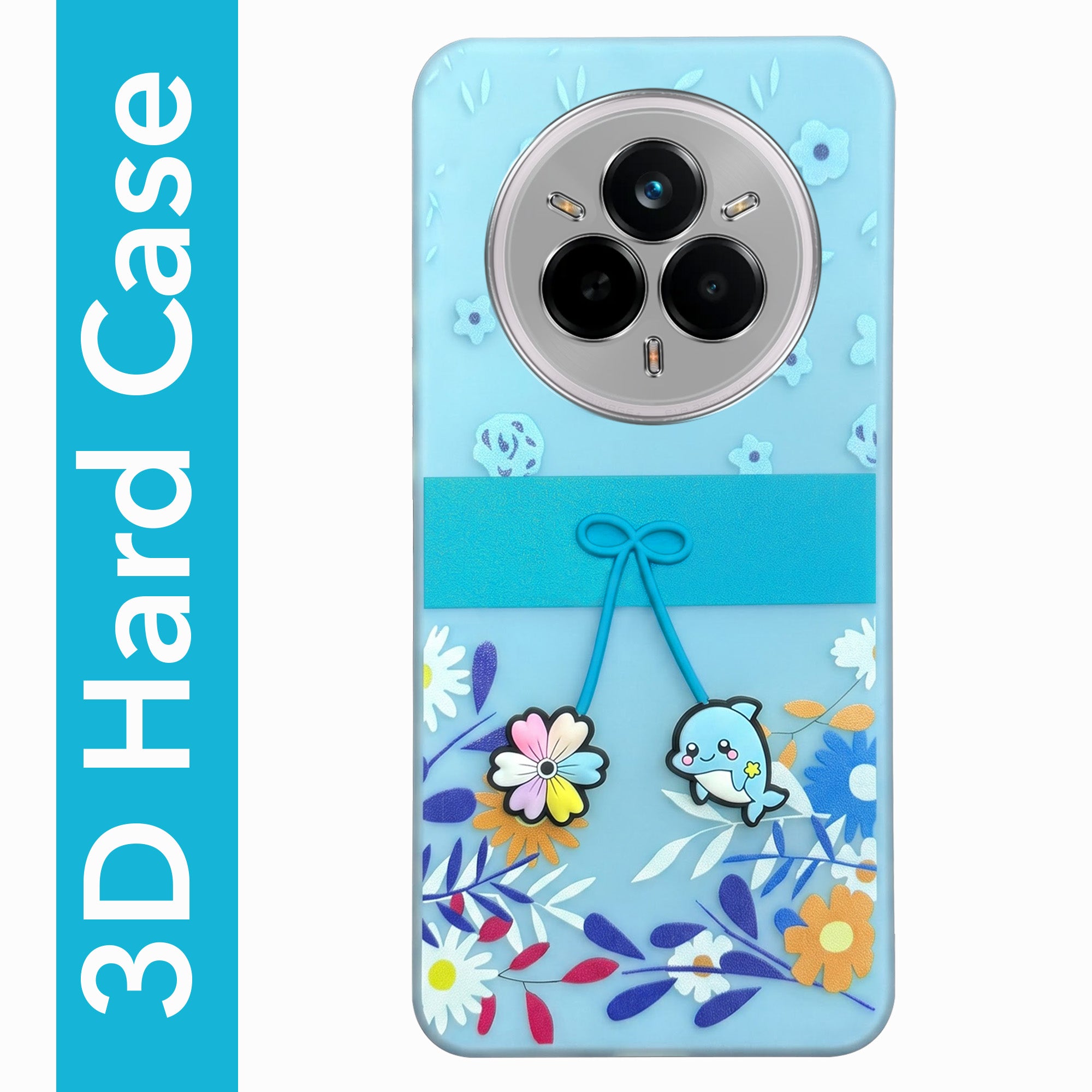 For Realme 14 Pro Back Cover Case (3D Cute Cartoons | Hard Back Side Soft | Matte Premium Finish | HD Printing)