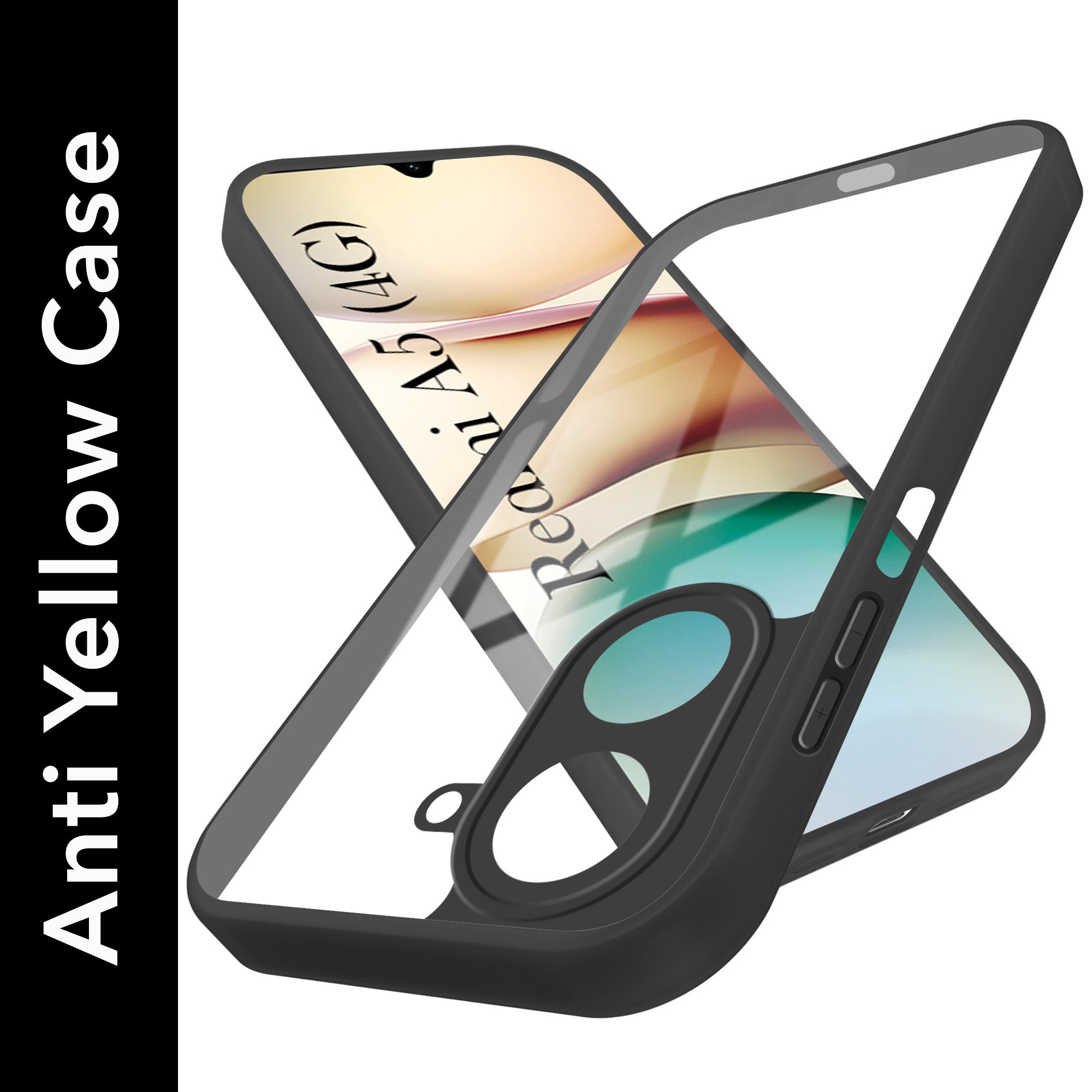 For Redmi A5 4G Back Cover Case Ultra-Hybrid (Lifetime Anti Yellow | Anti Scratch | Crystal Clear Shockproof)