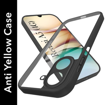 For Redmi A5 4G Back Cover Case Ultra-Hybrid (Lifetime Anti Yellow | Anti Scratch | Crystal Clear Shockproof)