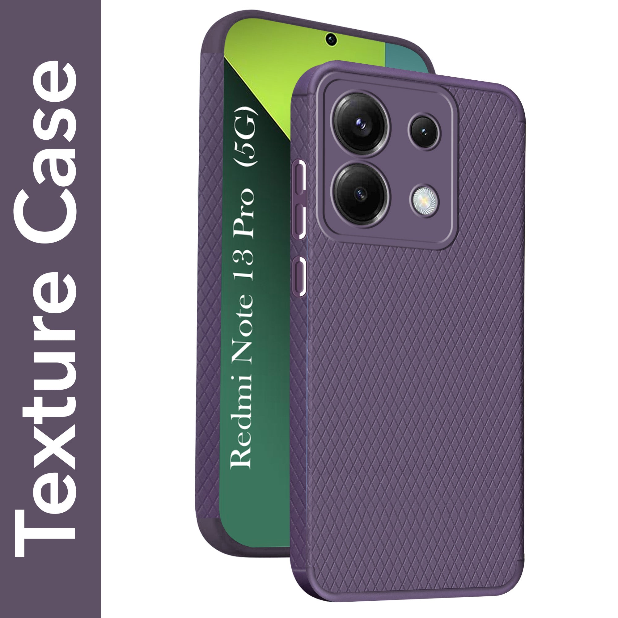 For Redmi Note 13 Pro Back Cover Case (Liquid Silicone | Side Grip | Camera Protection)