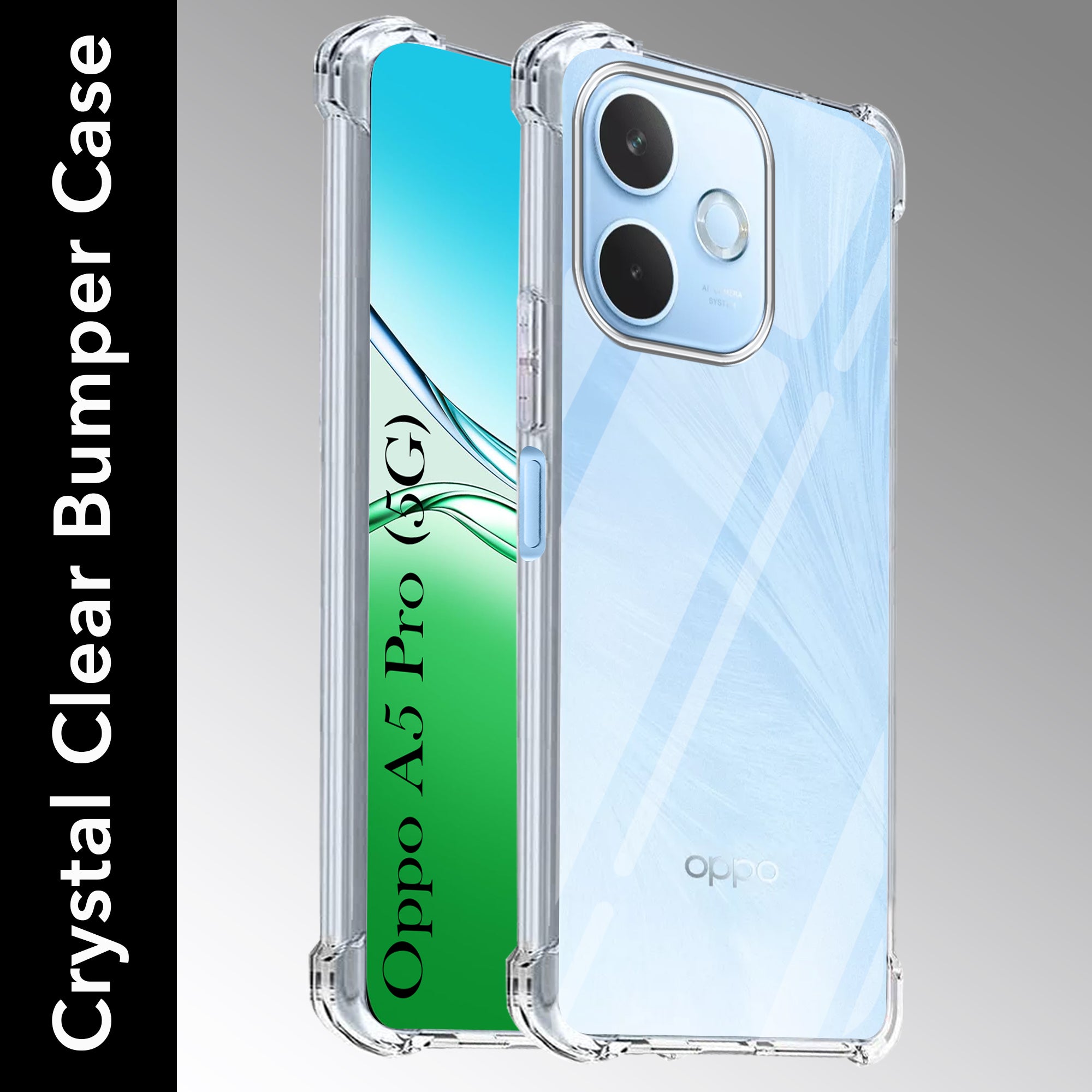 For Oppo A5 Pro Back Cover Shockproof Crystal-Clear (Drop & Camera Protection | Hard Polycarbonate)
