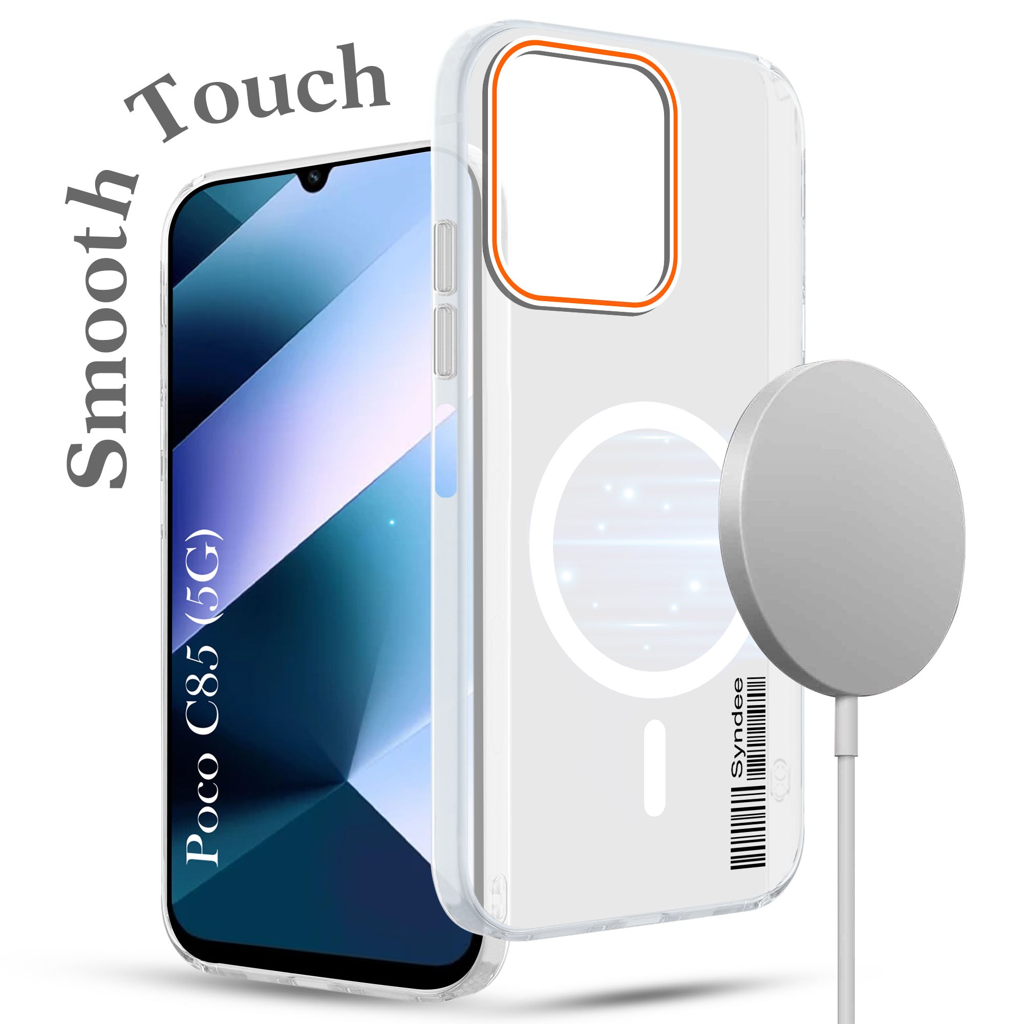 For Poco C85 5G Back Cover Case (Soft Touch | Camera Bump Protection | MagSafe Compatible | Matte Finish)